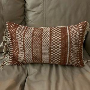 Rusty red pillow cover - 13” x 21”